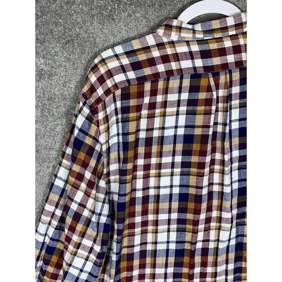 Old Navy Slim Fit Long Sleeve Plaid Flannel Button Down Shirt Mens Size XXL - Picture 11 of 15